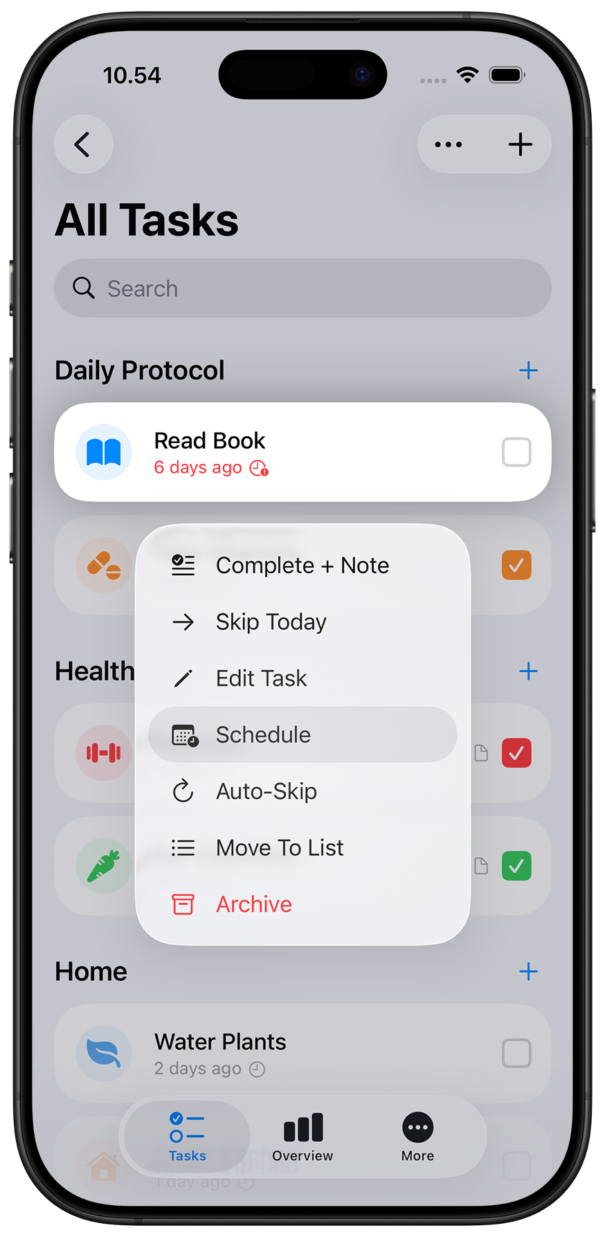 LastDone App - Set Reminder